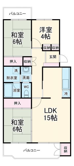 あやせグリーンハイツ７号棟の間取り