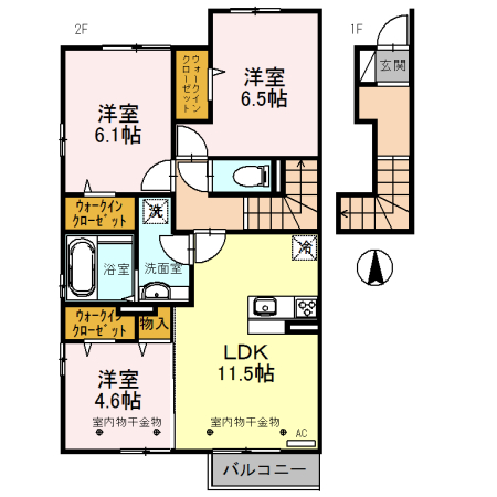 Bell Plume()の間取り