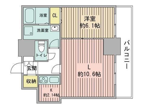 ティアラタワー中島倶楽部の間取り