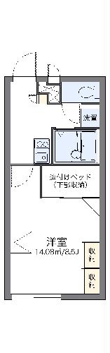 レオパレスヒメフィールの間取り