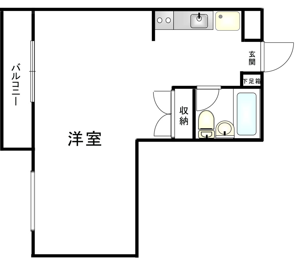 マンション河村の間取り