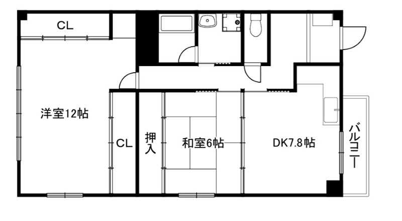 究理堂マンションの間取り