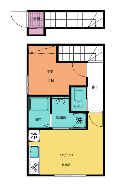 あすと五十人町IIの間取り