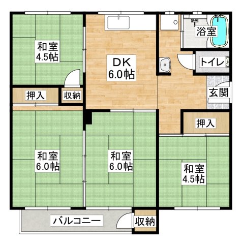 神陵台東住宅の間取り