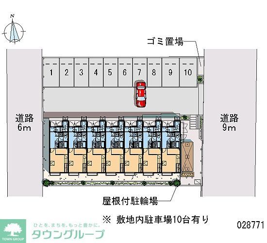 【横浜市泉区中田西のアパートのエントランス】