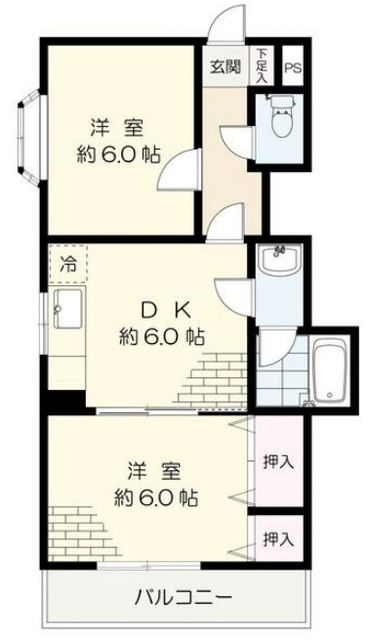 メインビルイシイの間取り