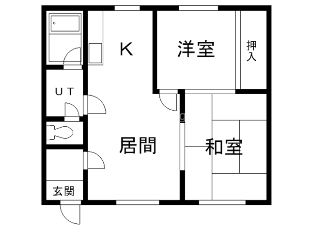 リラハイツの間取り