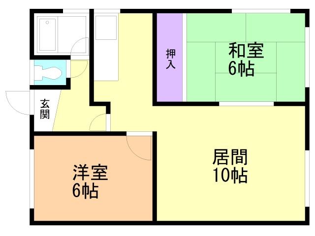 石山マンションの間取り