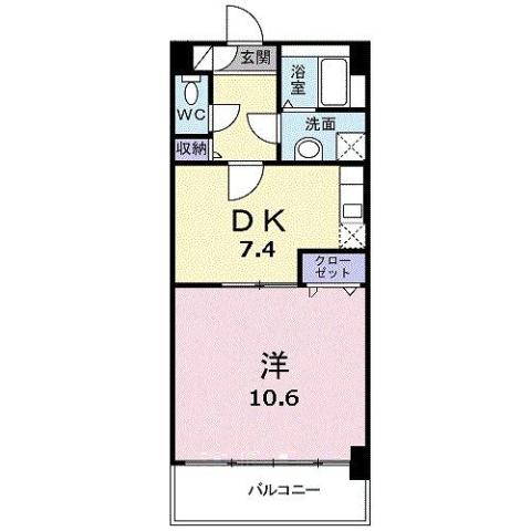 佐賀市兵庫北のマンションの間取り