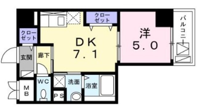 メゾン　カルム　Ｎｏ．２の間取り