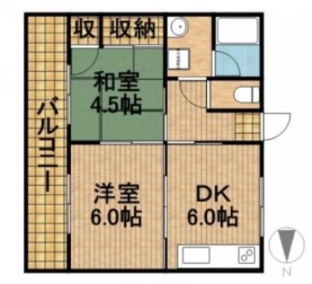 サンルート鳥之瀬の間取り