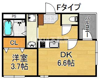 ハーモニーテラス中加賀屋の間取り