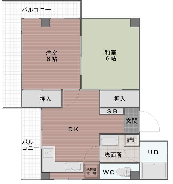 【清瀬市松山のマンションの間取り】