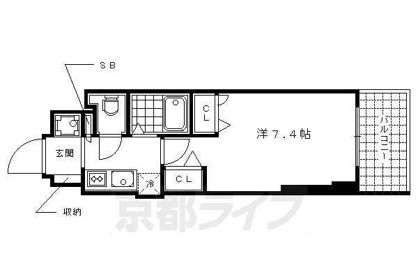 クリスタルグランツ西大路御池の間取り