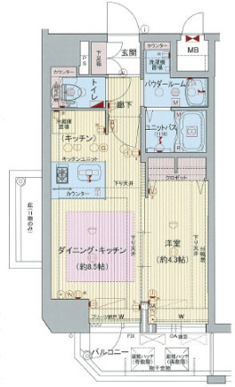 プレサンス心斎橋ルティア_間取り_0