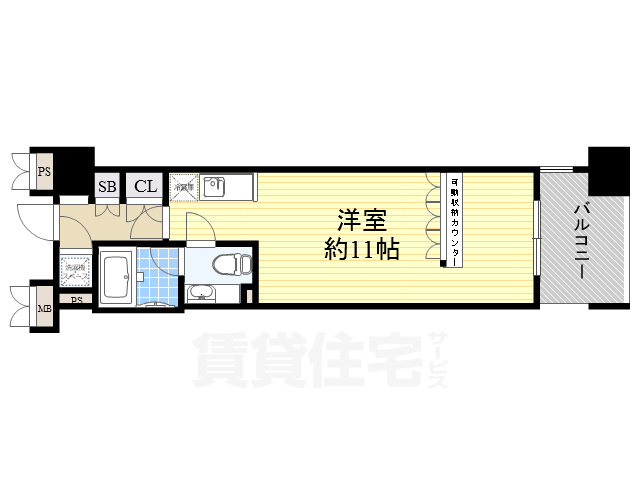 デュオン新大阪レジデンスの間取り