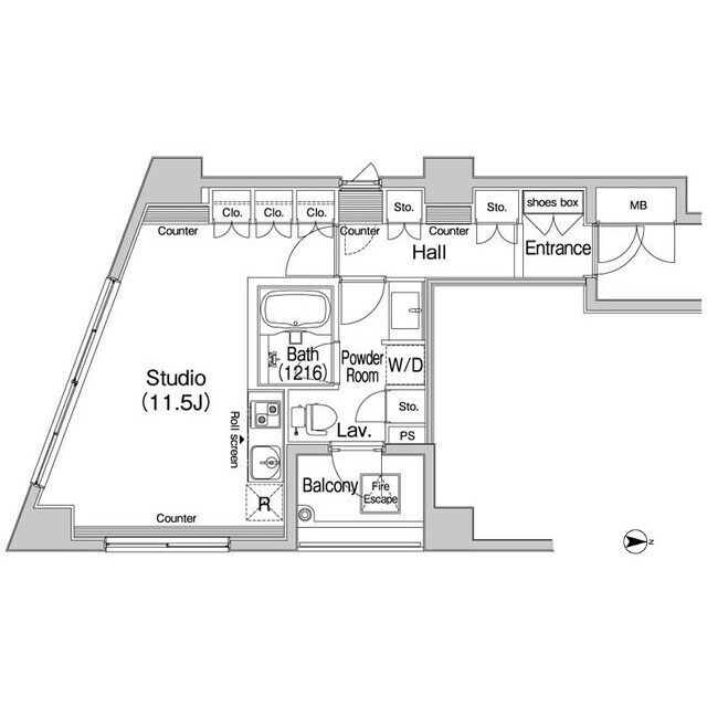 コンフォリア上野広小路の間取り