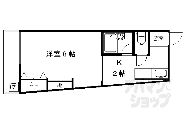 コーポ未麗妙心寺の間取り写真