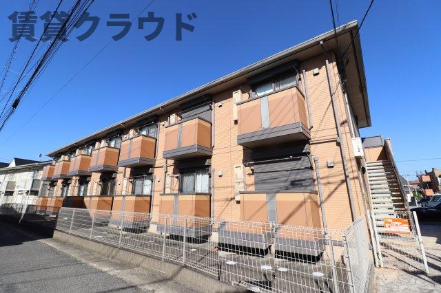 建物外観　POPでかわいい外観がチャームポイントです♪