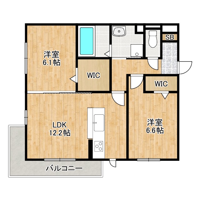 casa二色浜の間取り写真