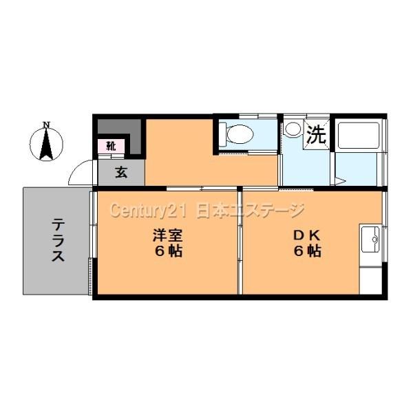 西中延コーポの間取り写真