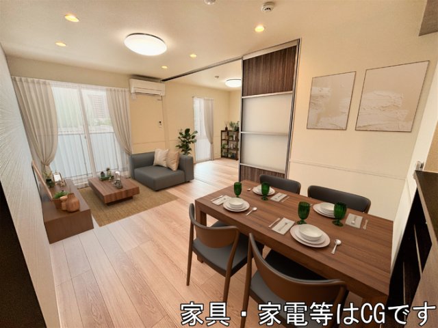 居室・リビング　※　家具・家電等はＣＧです。