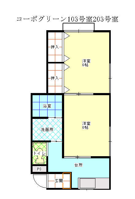 コーポグリーンの間取り