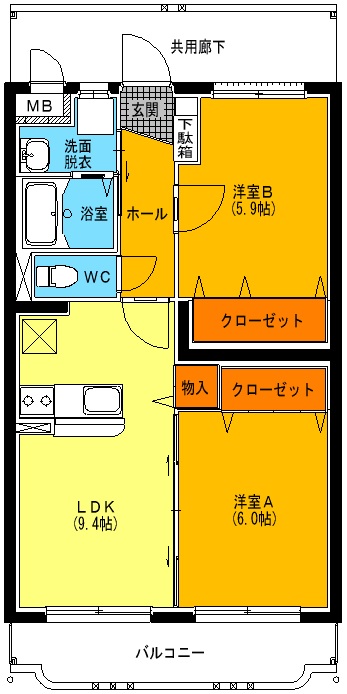 ユーミー成田の間取り