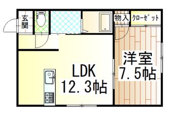 アヴァンセ八幡の間取り