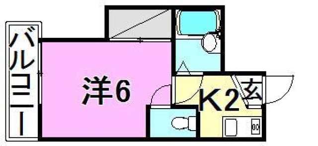 松山市美沢のマンションの間取り