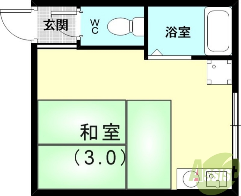 神戸市垂水区城が山のアパートの間取り