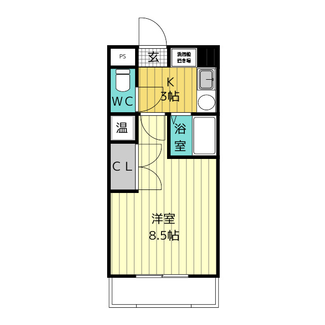 エクセレンス山中の間取り