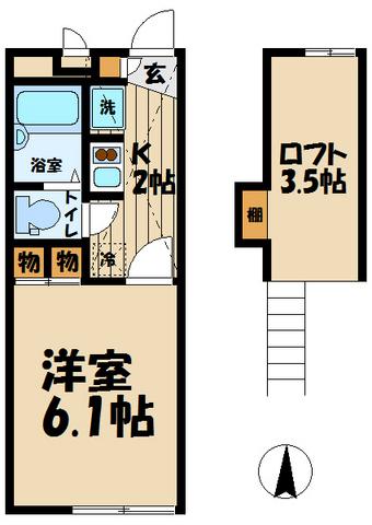 レオパレスフォレストIIの間取り