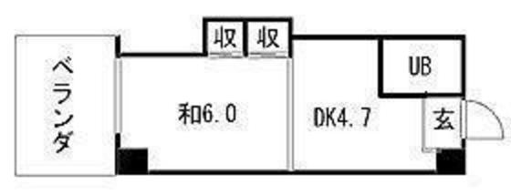 広島市西区南観音町のマンションの間取り