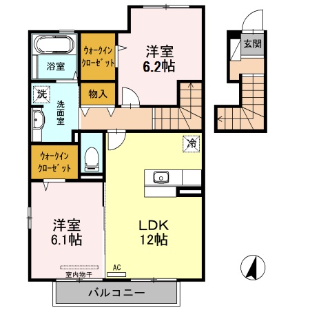 ＪＲ土讃線 善通寺駅 徒歩29分 2階建 築13年の間取り写真
