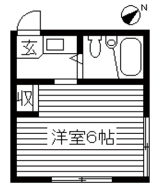 神奈川県川崎市中原区下新城２（アパート）の賃貸物件の間取り