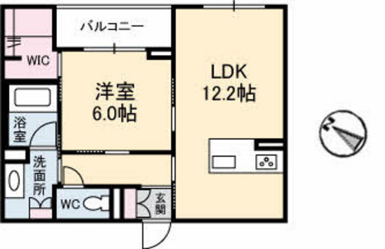 【シャーメゾン１６－２１（イチロク　ニイチ）の間取り】