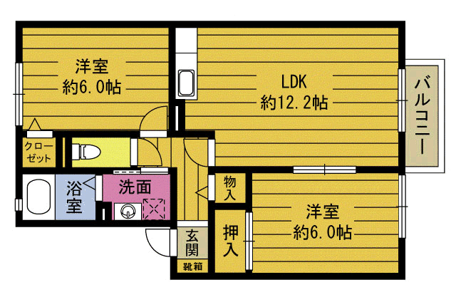 ボナール平松の間取り