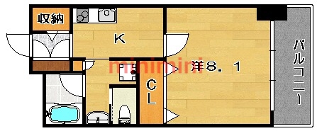 クレール南茨木の間取り