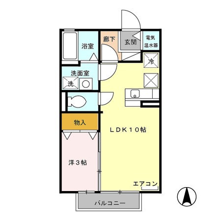 クレール御殿の間取り