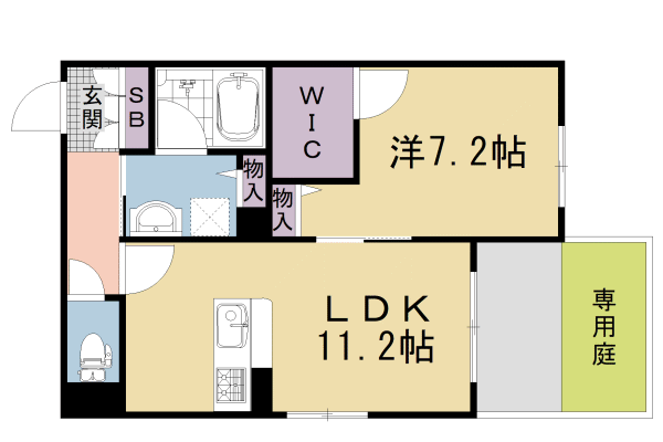 シャーメゾン　アラキの間取り