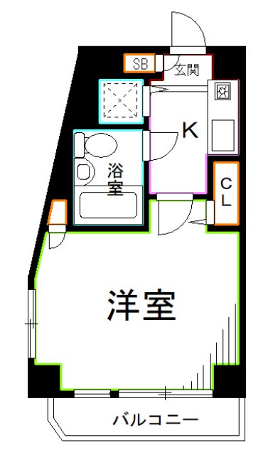 杉並区天沼のマンションの間取り