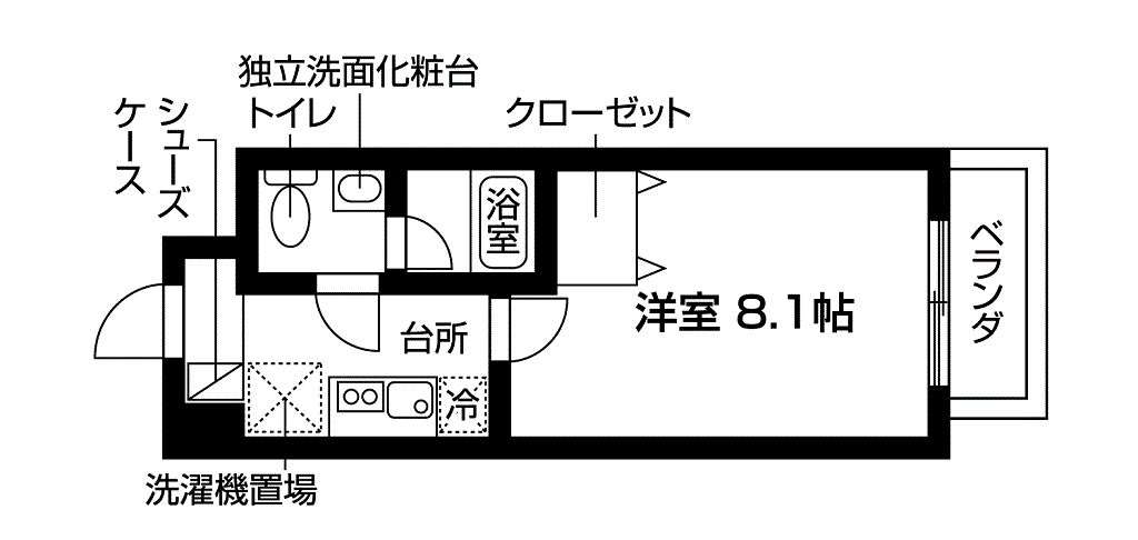 ベルシェ朝日の間取り