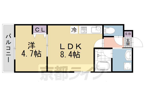 ブライト伏見丹波橋の間取り