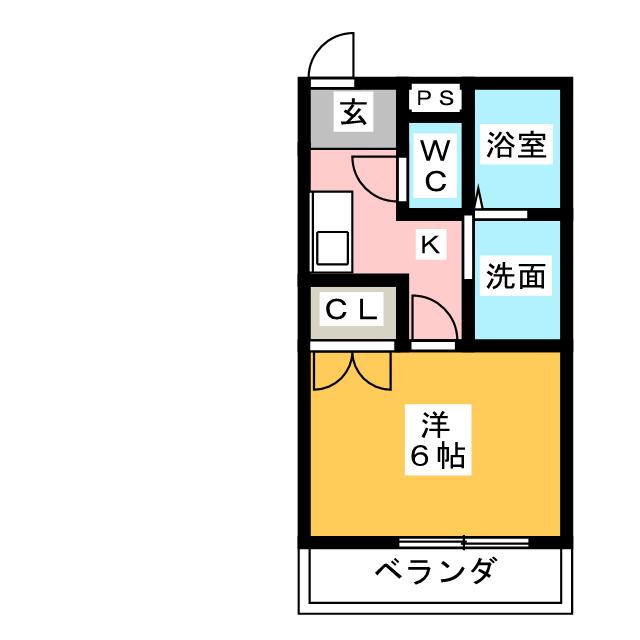 アンプルールフェールＨａｒｍｏｎｉｅの間取り