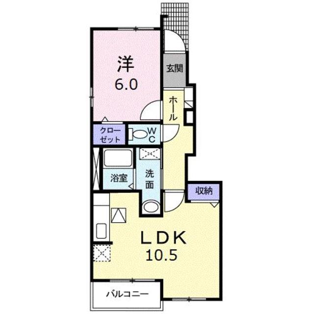 富士宮市小泉のアパートの間取り