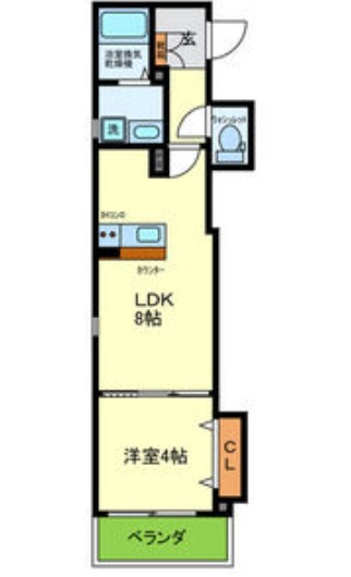 【神戸市須磨区北町のマンションの間取り】