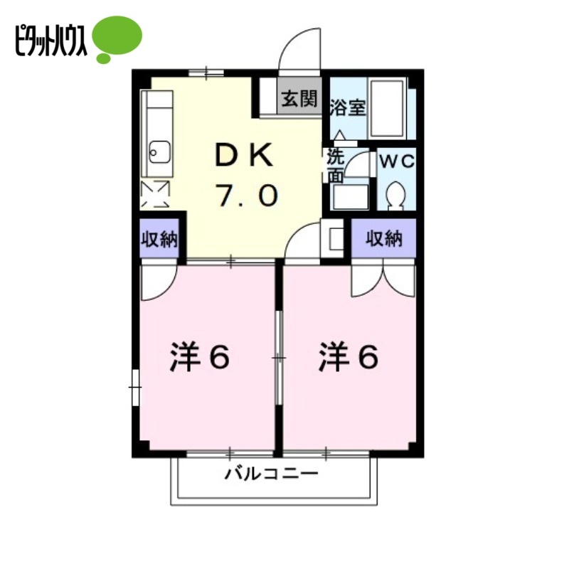 桜通りハイツの間取り