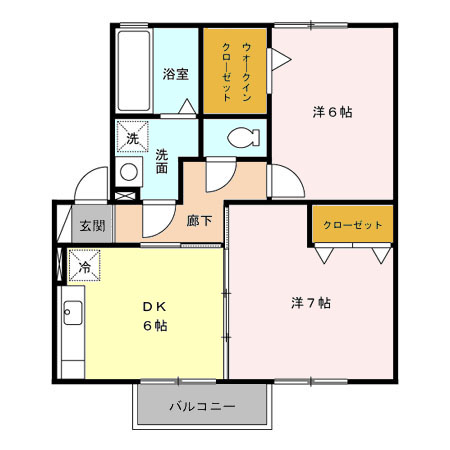 プロスパーＢの間取り