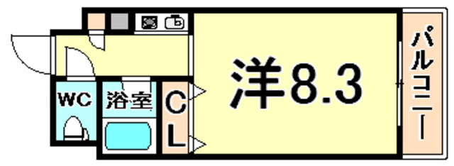 西宮市上甲子園のマンションの間取り